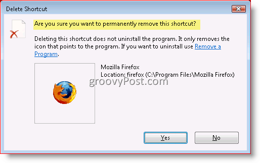 Kako onemogočiti brisanje potrditvenega pogovornega okna za sistem Windows 7, Vista in XP