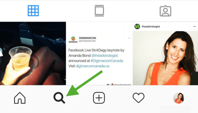 Kako strateško razvijati svoj Instagram po 8. koraku, poiskati ustrezne hashtagove, obiskati zavihek Instagram Search & Explore