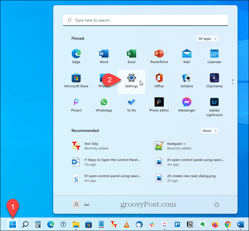 Odprite aplikacijo Nastavitve v sistemu Windows 11