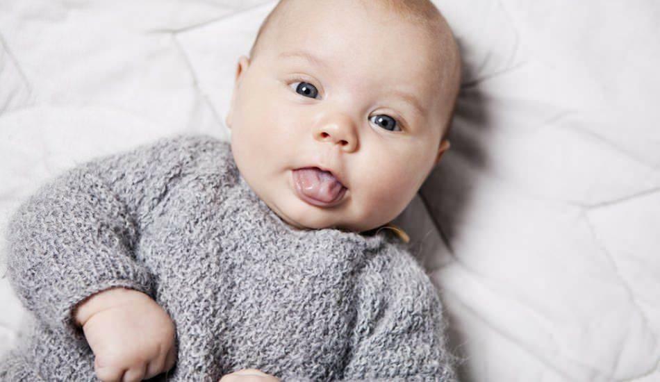iztegnjen jezik pri dojenčkih
