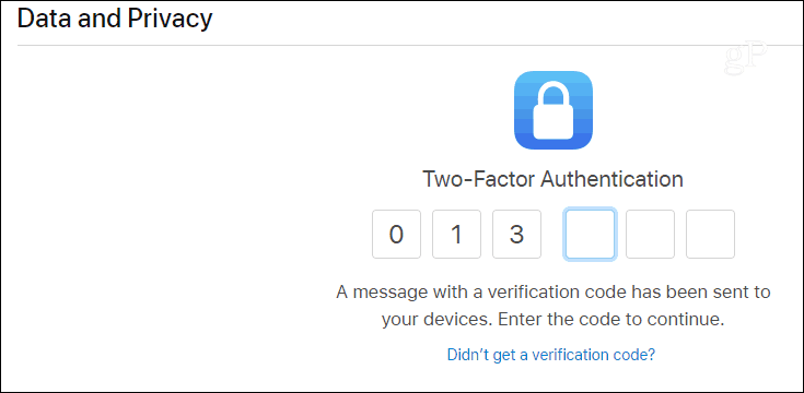 Prijavite se v Apple Privacy Portal