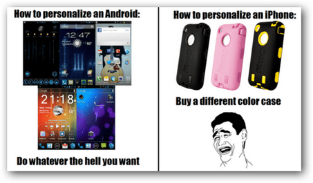 personalizirajte androidno jabolko