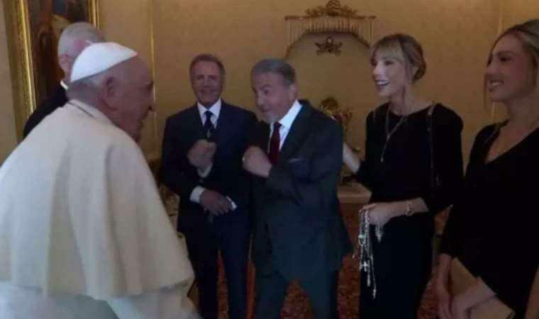 Zanimiv dialog med Sylvestrom Stallonom in papežem Frančiškom
