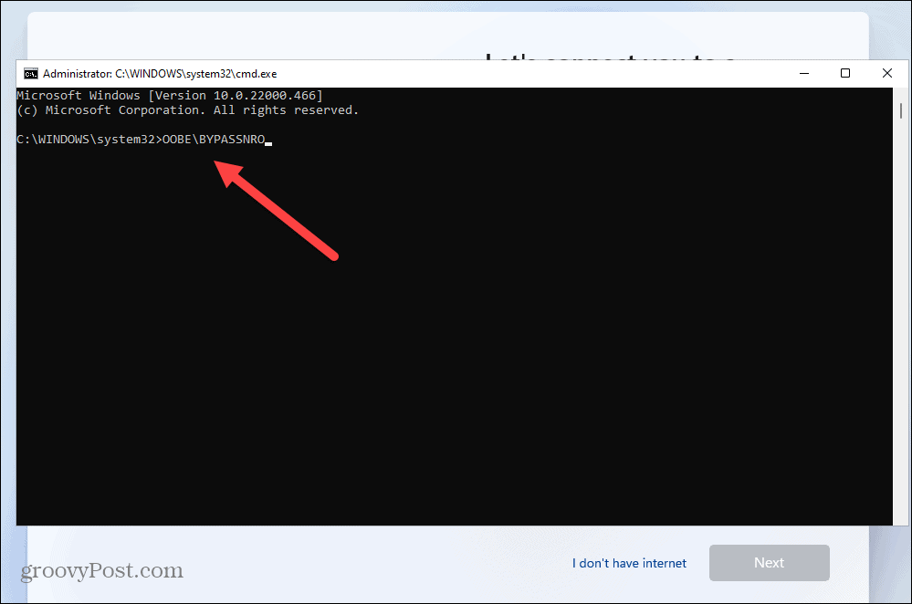 Namestite Windows 11 brez internetne povezave