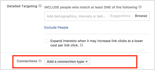 Facebook povezave za ciljanje oglasov