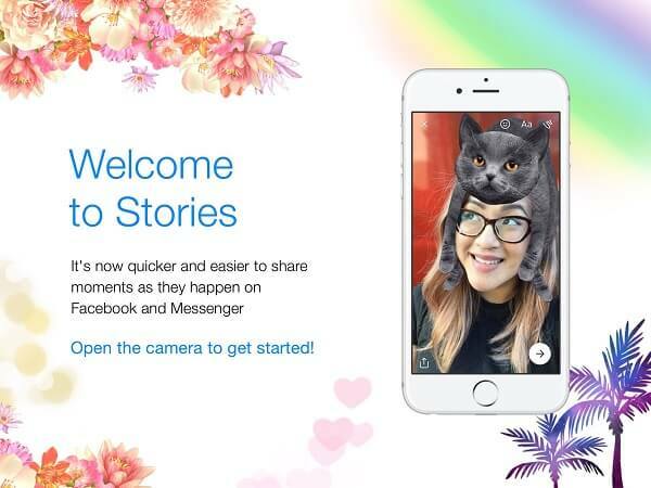 Facebook je Messenger Day združil s Facebook Stories in ga izdal kot eno izkušnjo, preprosto imenovano Stories.