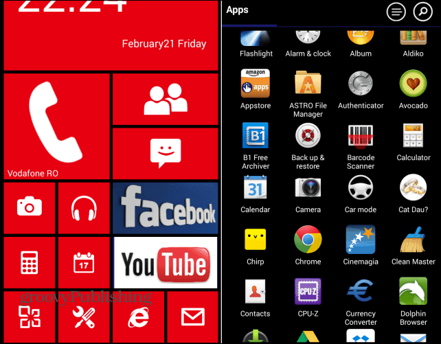 Naj bo Android videti kot Windows Phone z zaganjalnikom 8