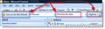 Konfiguracija Microsoftovega prioriteta e-pošte: groovyPost.com