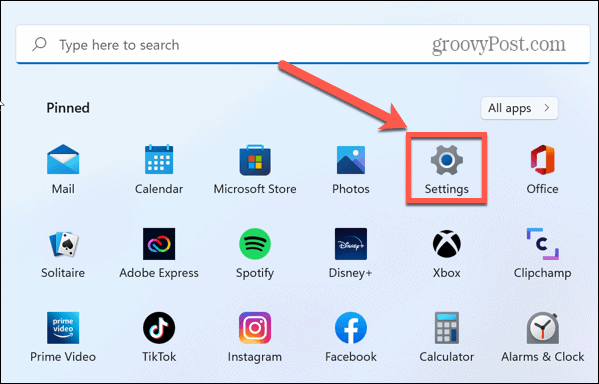 ikona nastavitev sistema Windows