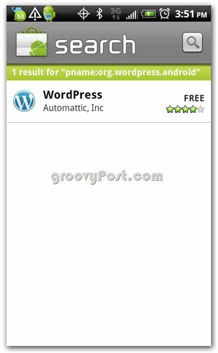 Wordpress by Automattic v trgovini Android