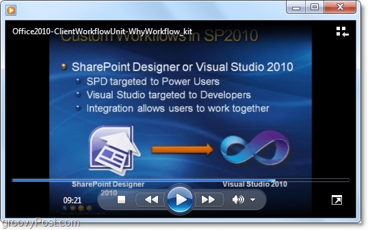 Video tečaj ClientWorkFlow o razvoju Microsoftove pisarne / sharepoint 2010