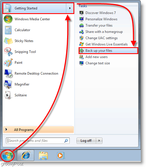 Windows 7: ustvarite sistemsko sliko za zagon varnostnih kopij datotek