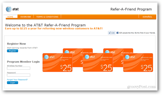 Program napotitve prijateljev AT&T