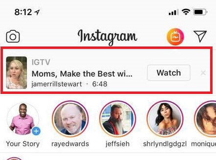 Instagram dodaja obvestila za video posnetke IGTV.