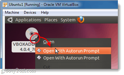 avtorun vboxadditions disk v ubuntu virtualbox