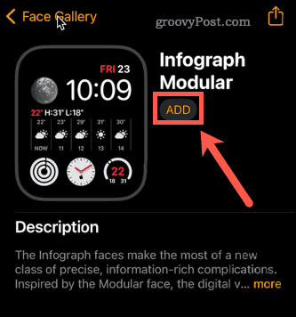 dodajte obraz Apple Watch