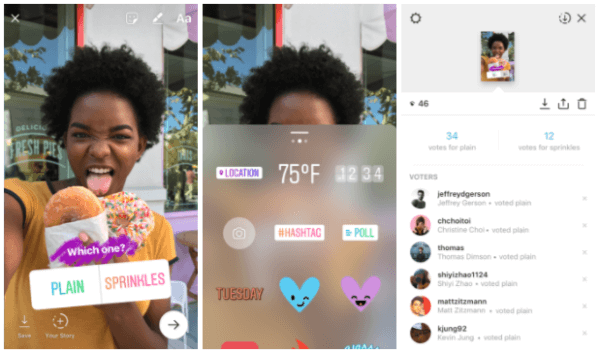 Instagram je predstavil novo interaktivno nalepko za ankete, ki uporabnikom omogoča, da zastavijo vprašanje in si ogledajo rezultate svojih prijateljev in spremljevalcev, ko v realnem času glasujejo. 
