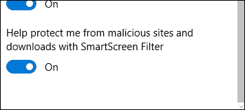 izklopite SmartScreen 2
