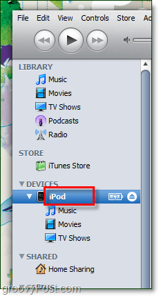 odprite iTunes in dvokliknite trenutno ime svoje naprave