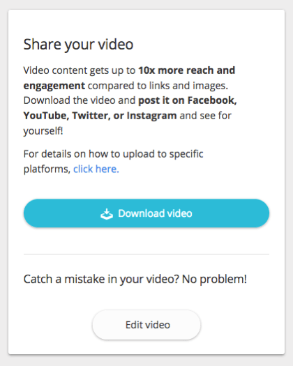 Video lahko prenesete in delite na svojem spletnem mestu in kanalih v družabnih omrežjih.