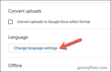 Spremenite jezikovne nastavitve v storitvi Google Drive