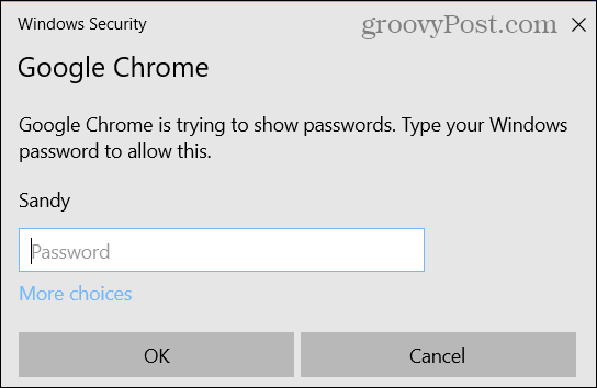 Vnesite geslo za Windows