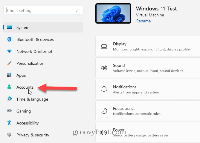 Računi Windows 11