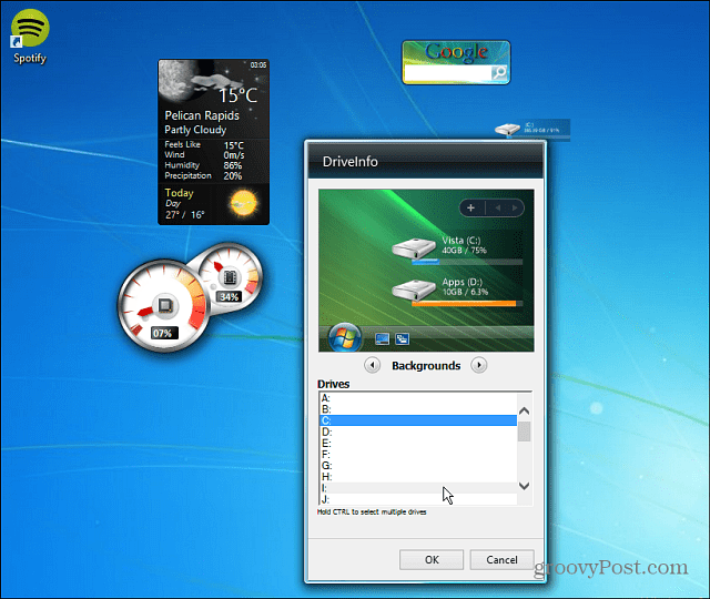 Kako dodati pripomočke za namizje nazaj v sistem Windows 8