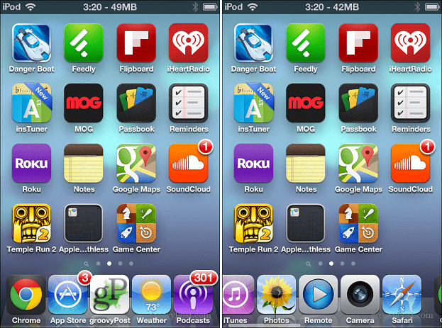 Pet ikon Dock za iOS