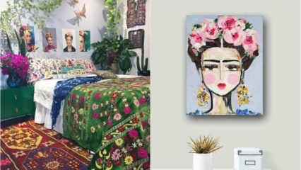 Dekorativni predlogi v skladu s slogom "Frida Kahlo"