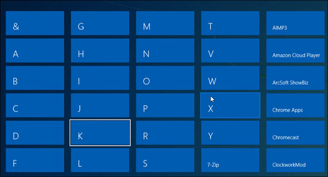 Namig za Windows 8.1: Poiščite aplikacije po imenu