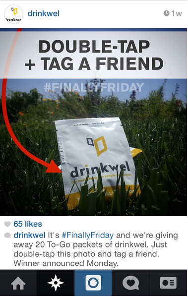 drinkwell instagram tekmovanje