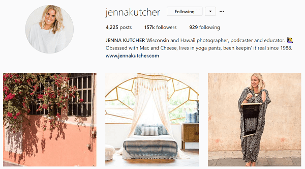 Jenna na svoj vir v Instagramu misli kot na revijo.