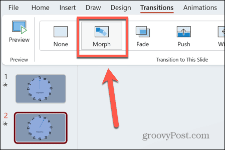 ikona powerpoint preoblikovanje