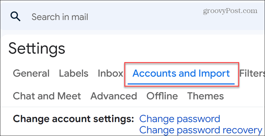 Uvoz Outlookove e-pošte v Gmail