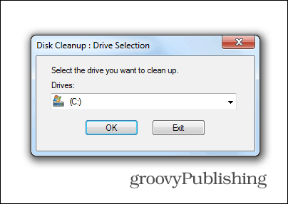 Windows 7 posodobitev brisanje starih datotek sistem čiščenja diska