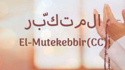 Kaj pomeni al-Mutakabbir? Al Mutakabbir