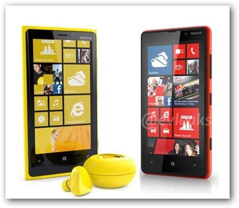 evleaks Lumia 820 Lumia 920 spredaj