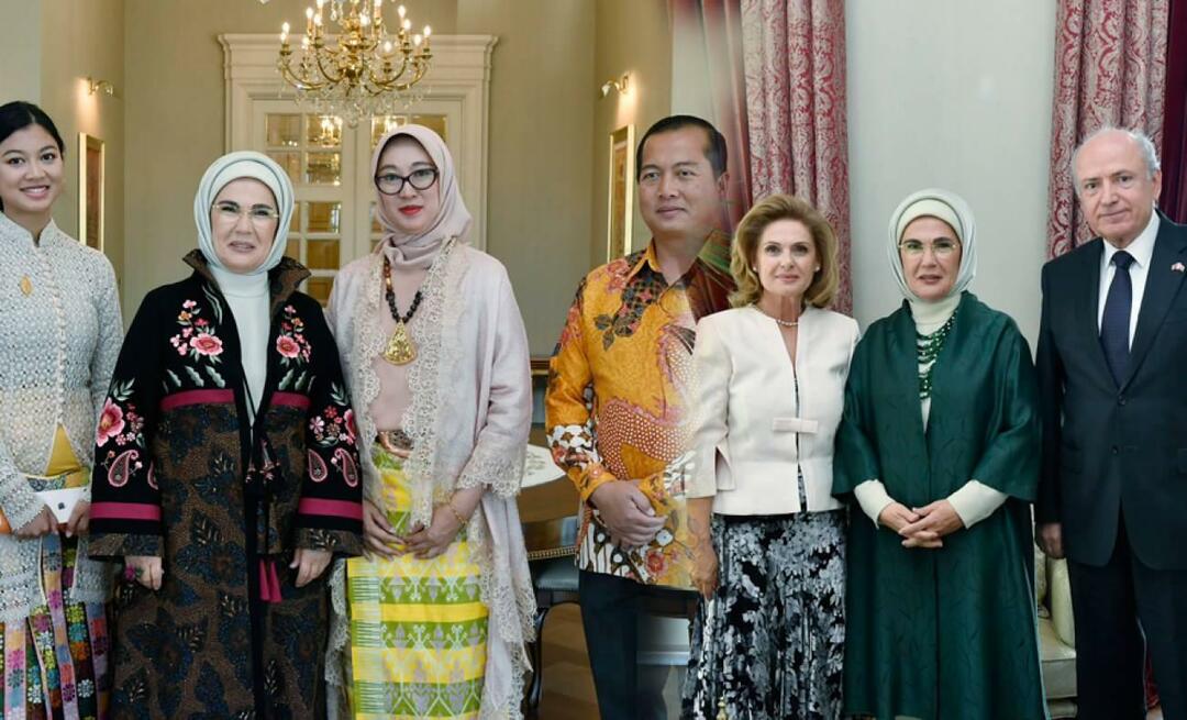 Emine Erdoğan se je srečala z veleposlaniki in njihovimi soprogami, ki jim septembra poteče mandat