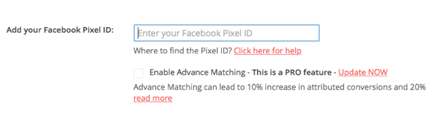 ID piksla prilepite s Facebooka v vtičnik PixelYourSite.