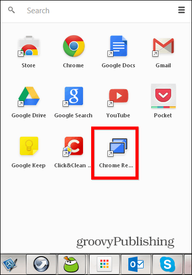 Oddaljeni namizni računalnik Chrome