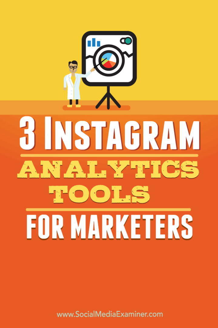3 Instagram Analytics Tools za tržnike: Social Media Examiner