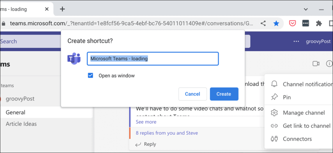 ustvarite aplikacijo za Microsoft Teams