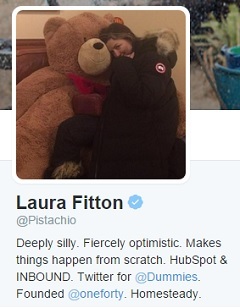 Profil Laure Fitton na Twitterju.