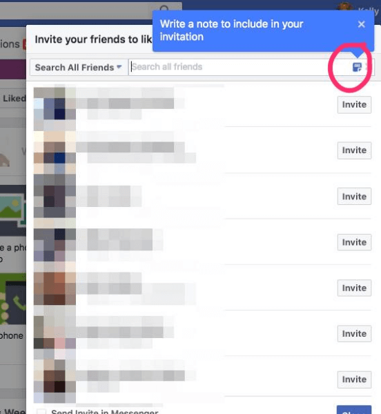 Facebook je dodal možnost, da vključi prilagojeno beležko z vabili, da je stran všeč.