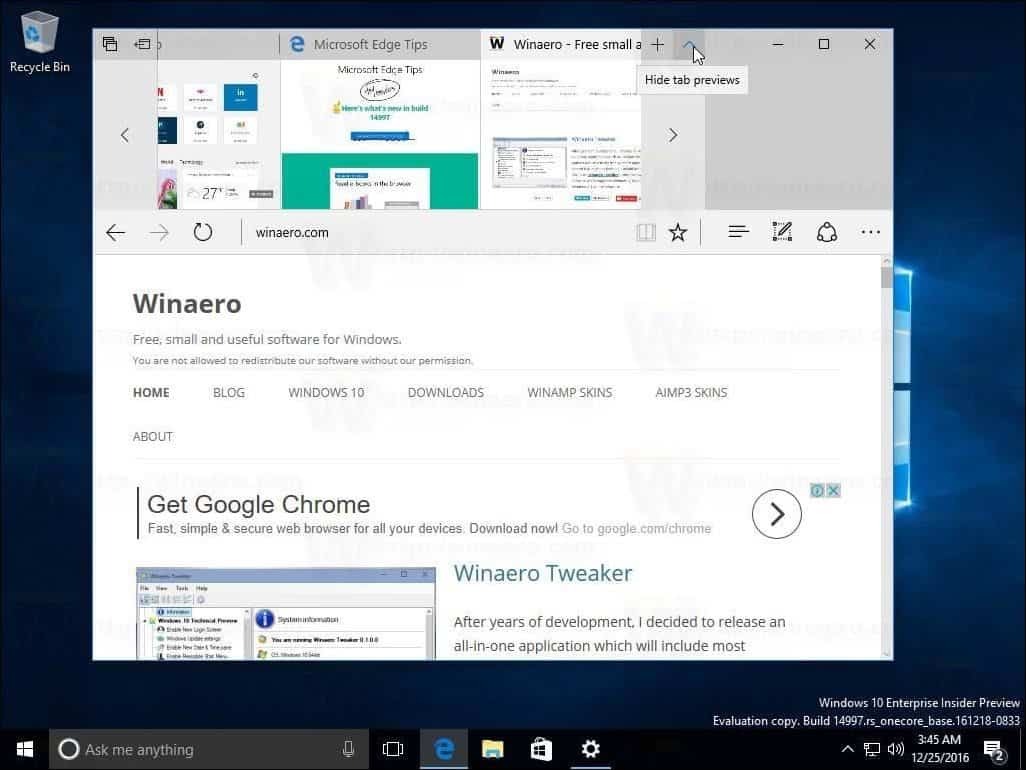 Windows 10 Creators Update Build 14997 razkriva podporo modre svetlobe in še več