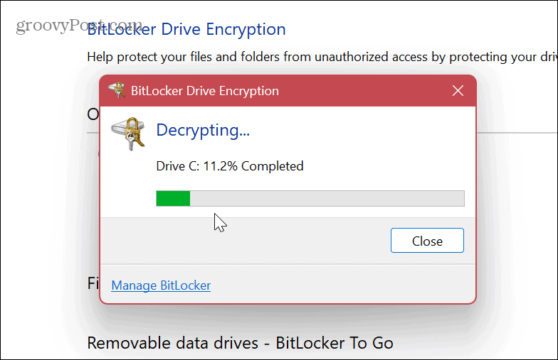 Onemogočite ali začasno ustavite BitLocker 