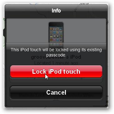 zaklenite ipod touch ali iphone, da preprečite dostop