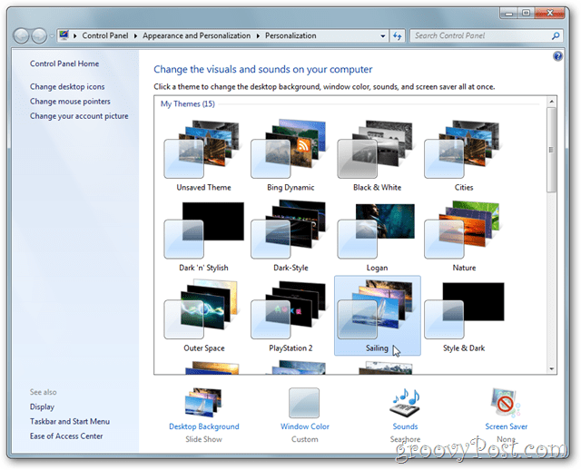 Windows 7 tema knjižnica