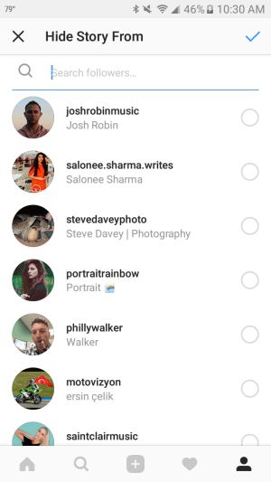 Nekaterim sledilcem Instagrama lahko preprečite, da bi videli vaše zgodbe.